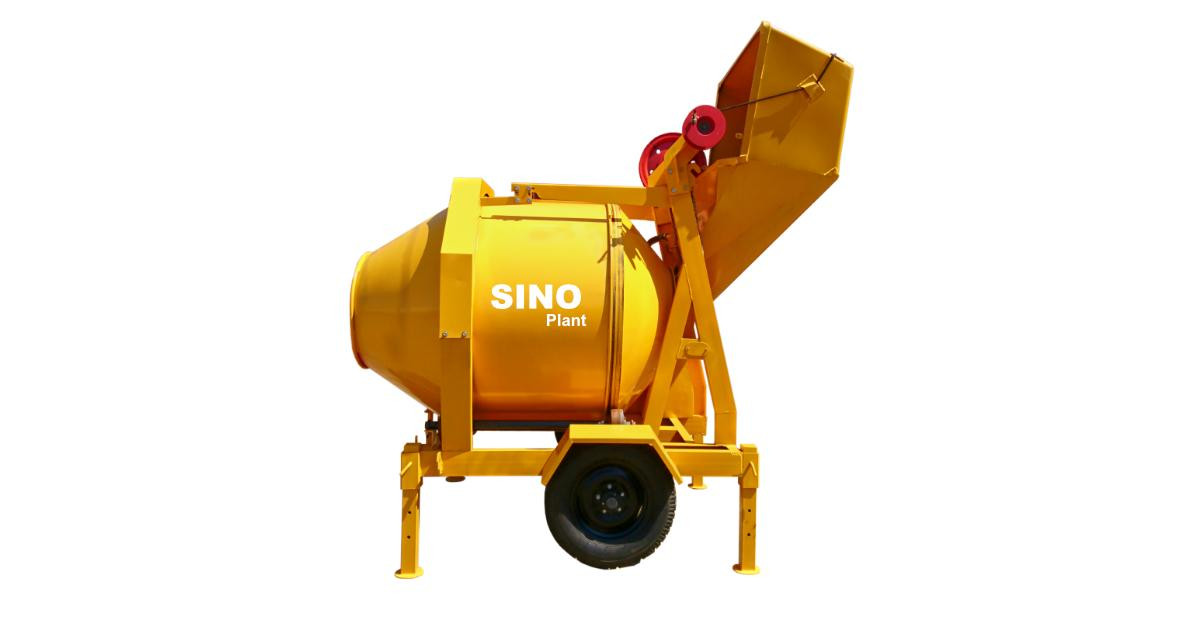 Electric Drum Concrete Mixer 560kg 380V with Cable Lift