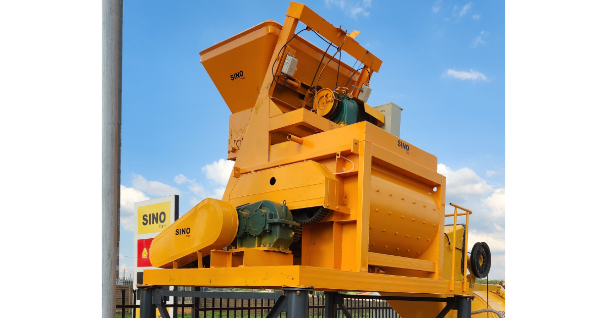 Concrete Mixer Twin Shaft 800L 380V