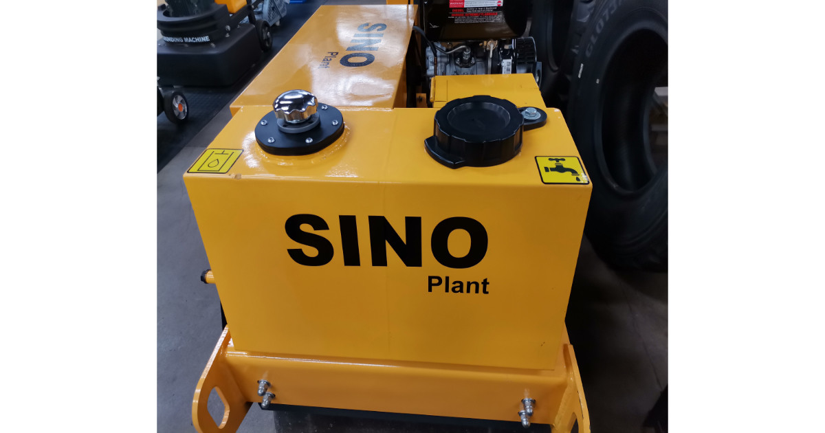 Walk-Behind Vibrating Dual Drum Roller 570kg Diesel