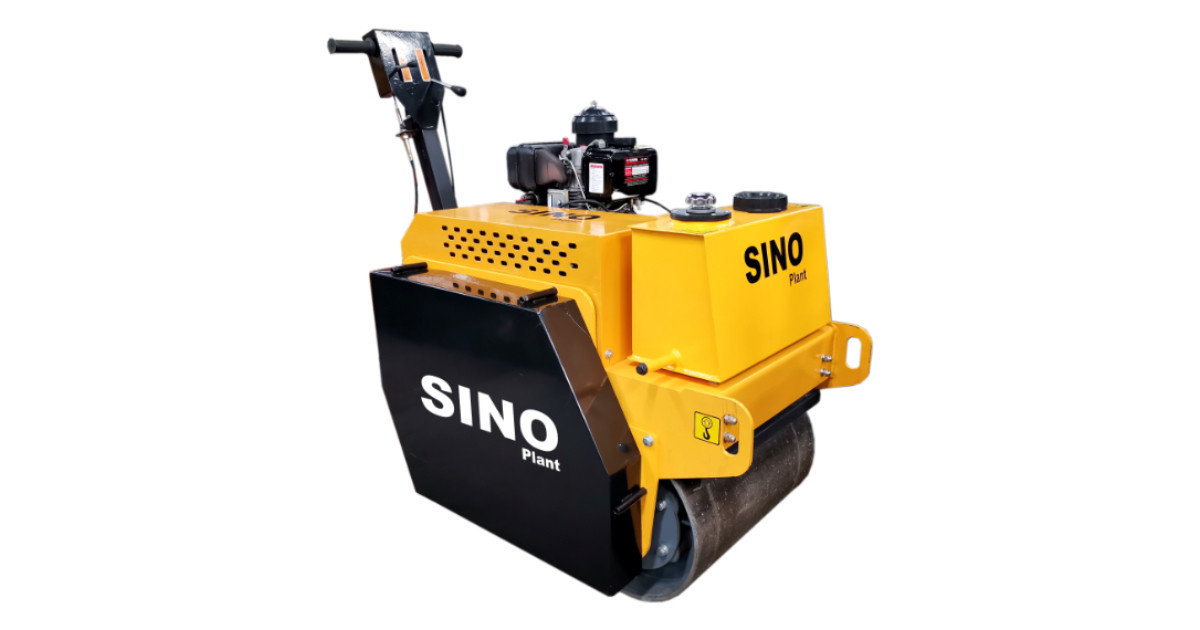 Walk-Behind Vibrating Dual Drum Roller 570kg Diesel