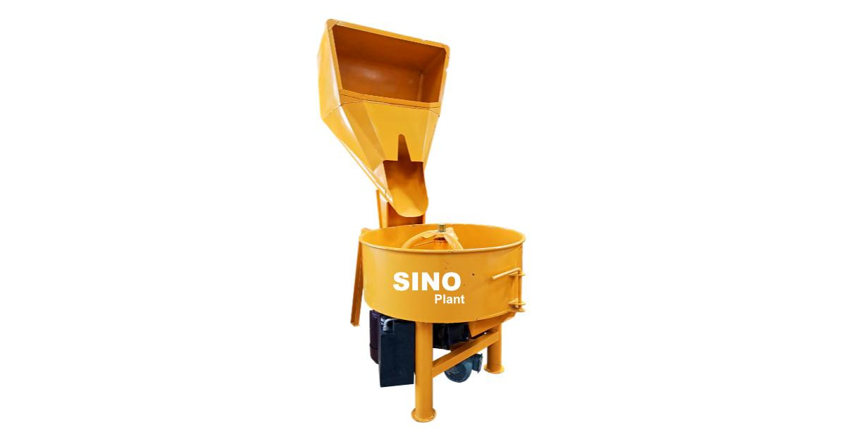 Pan Mixer 800kg 350L 380V With Hydraulic Skip