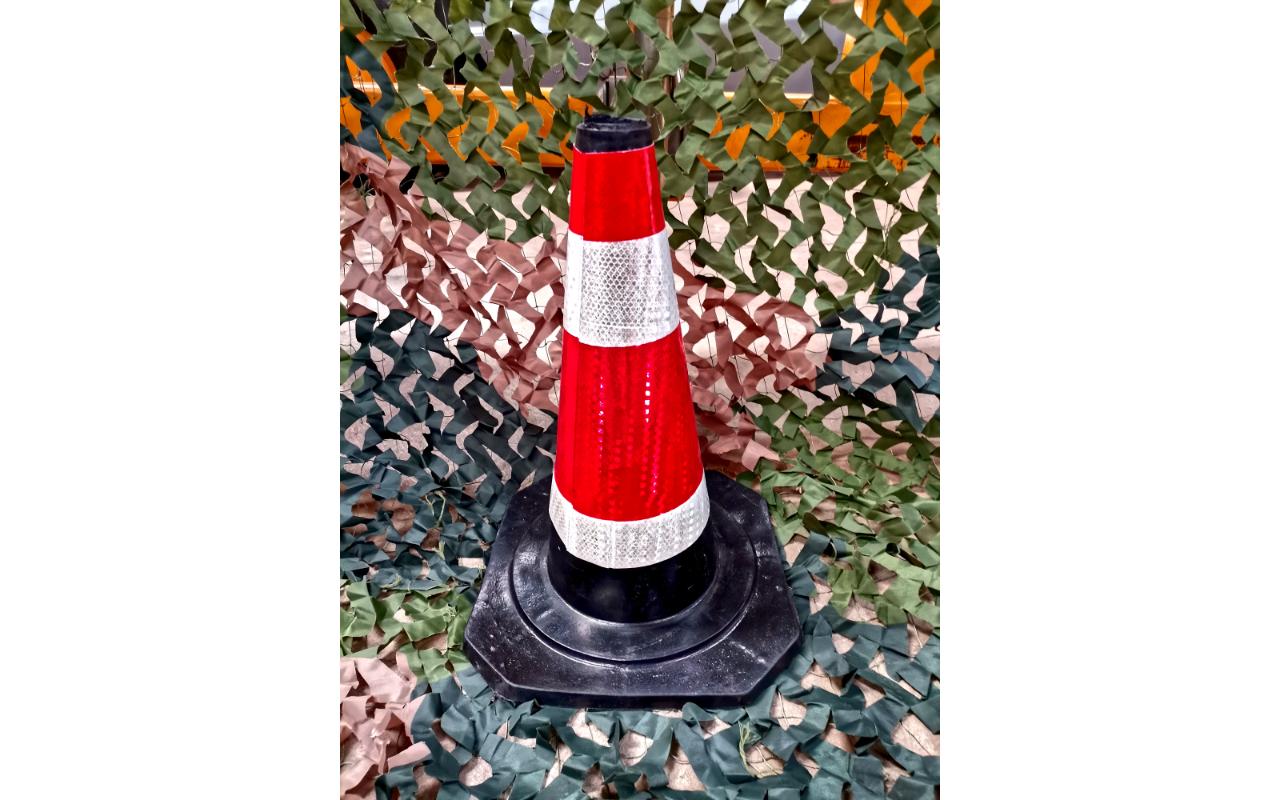 Traffic Cone Rubber 500mm Black Base