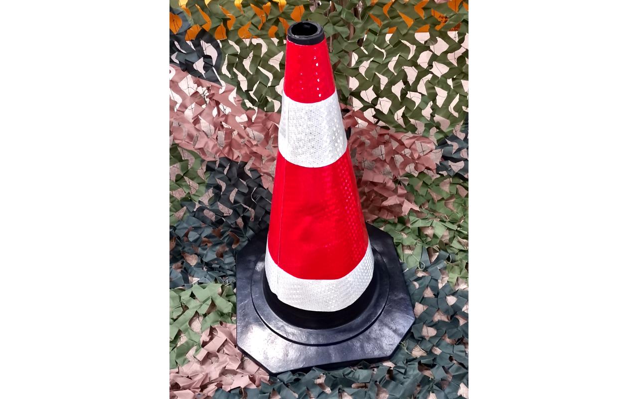 Traffic Cone Rubber 650mm Black Base