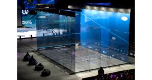 Squash Court Black Bamboo Floor